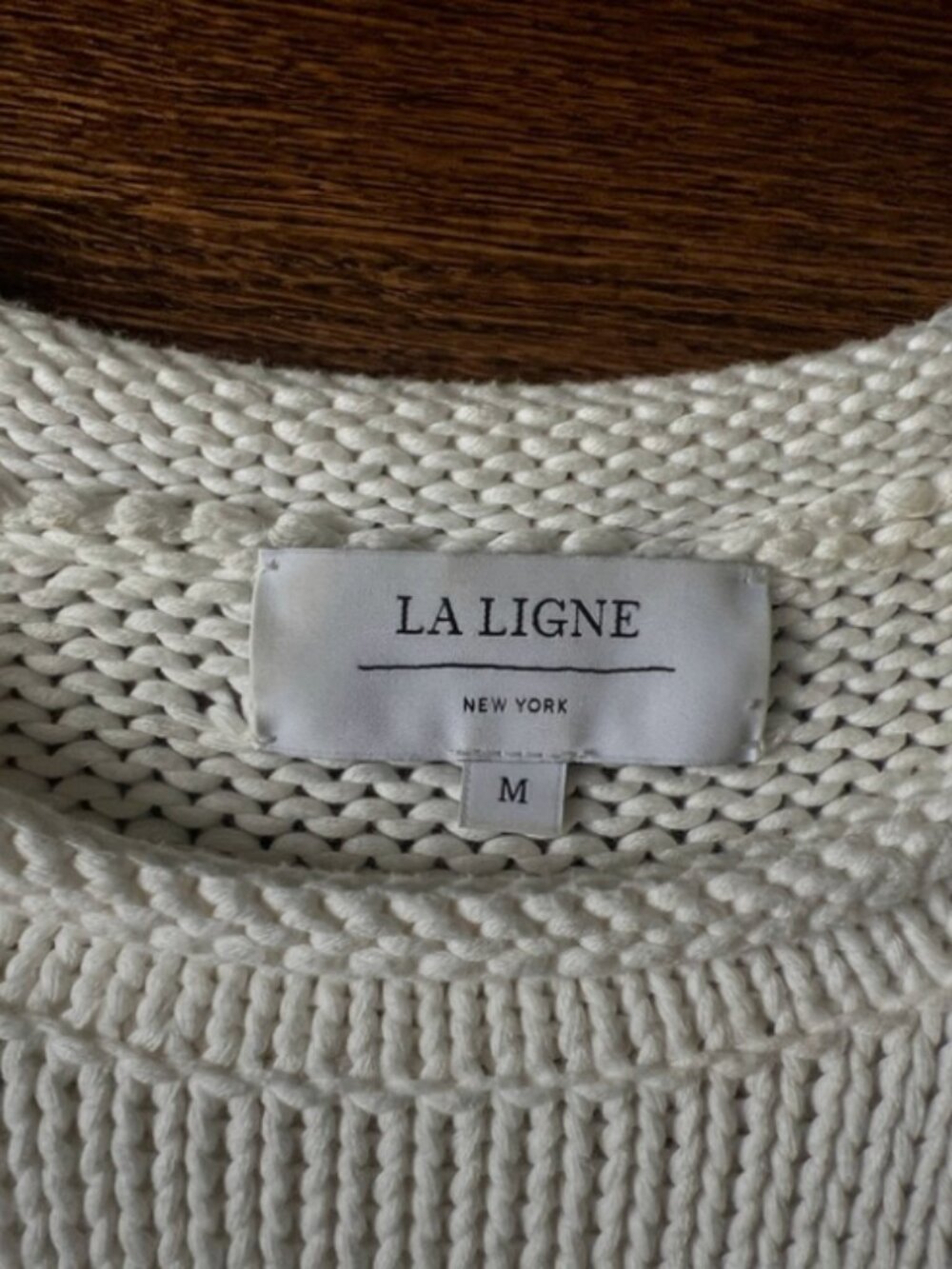 La Ligne Marina Sweater White/Navy Size M - Picture 2 of 4